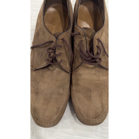 Hush Puppies Mens Brown Suede Derby Shoes Lace Up Moc Toe Size 13 main image 8